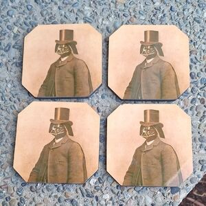 Gentleman Darth Vader 4 Piece Coaster Set Star Wars
